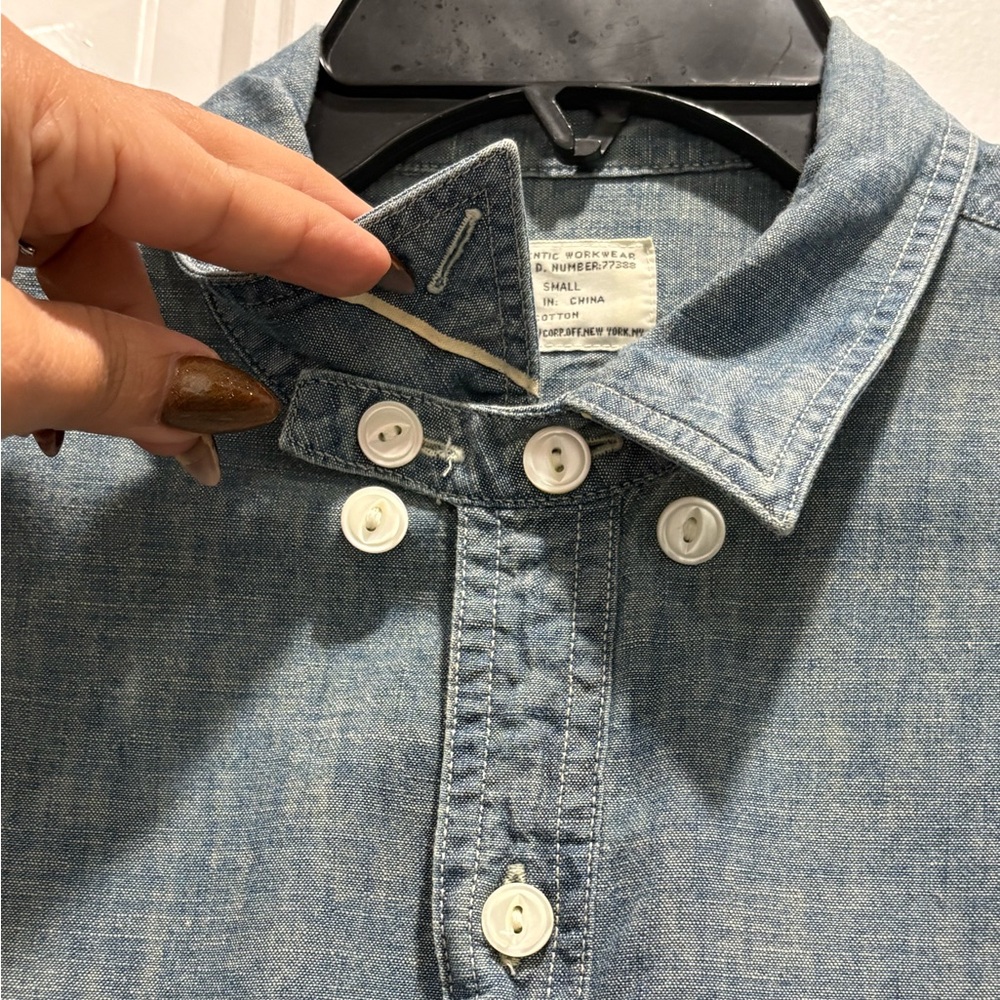 J. Crew Men’s Light Blue Casual Button Down Shirt Size S - Picture 4 of 7